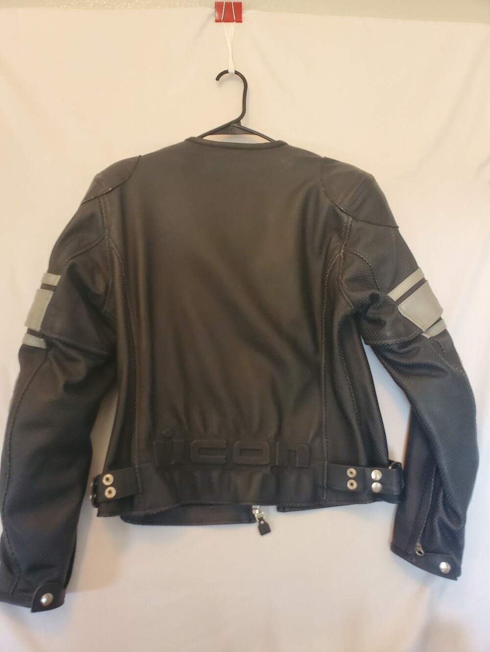 Icon Pursuit Asphalt Technologies Womens XL Motorcycle Jacket Reflective Stripes - Picture 13 of 16